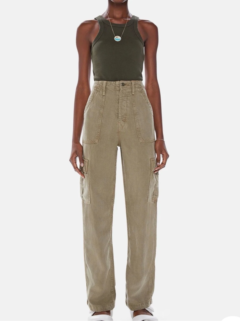 MOTHER The PRIVATE CARGO SNEAK GOTHIC OLIVE Size 28